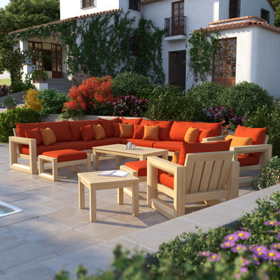 Sehrish Sectional Seating Group With Sunbrella® Cushion Covers