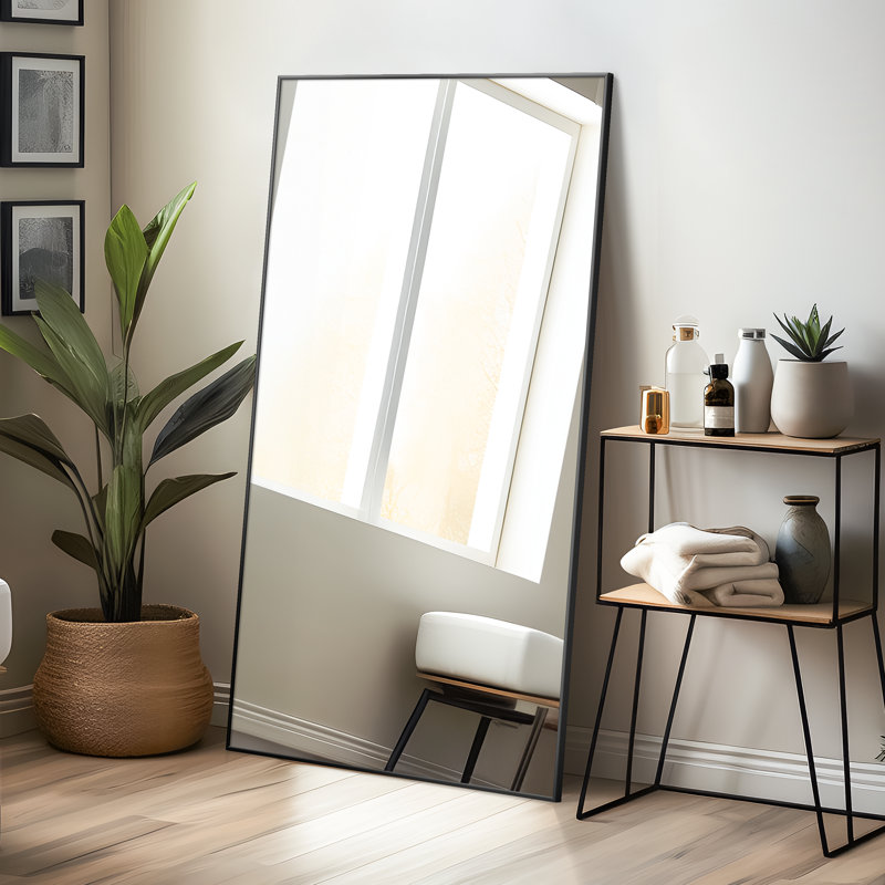 Miroir suspendu Kinkaid, Noir, 59 po x 35 po