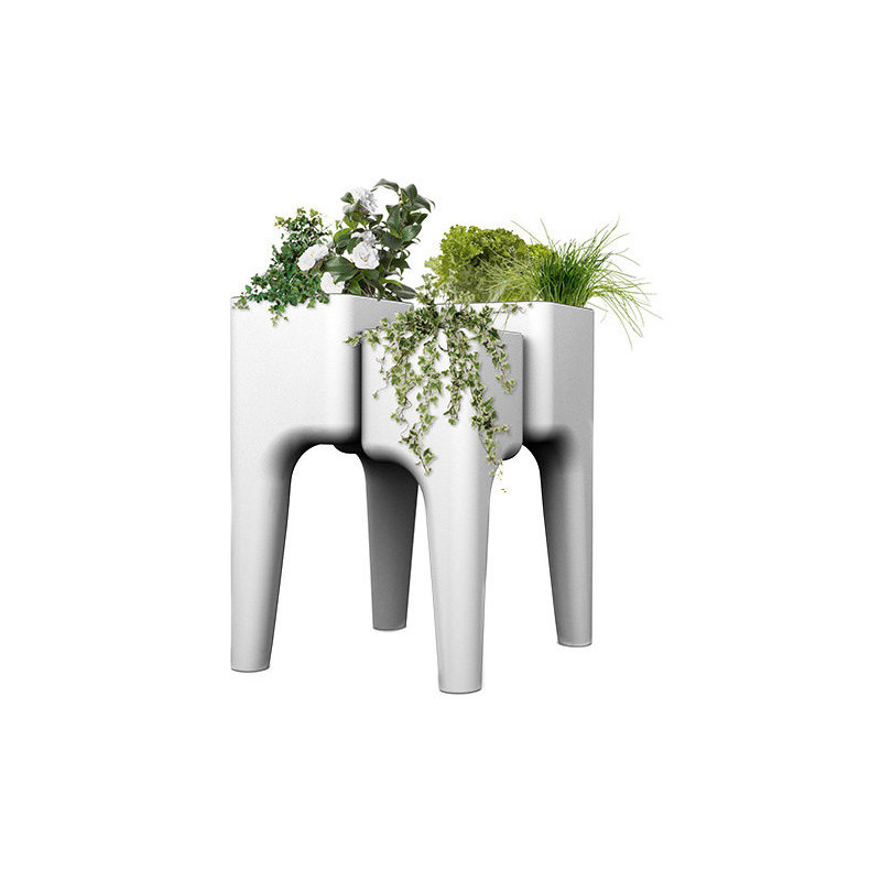 Pot Planter, White, 88cm H x 34cm W x 64cm D