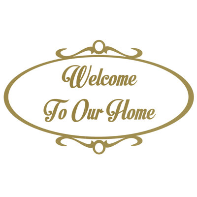 Décalcomanie murale welcome to home