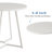 Kilwin 3-Piece Round Dining Set-1610316633