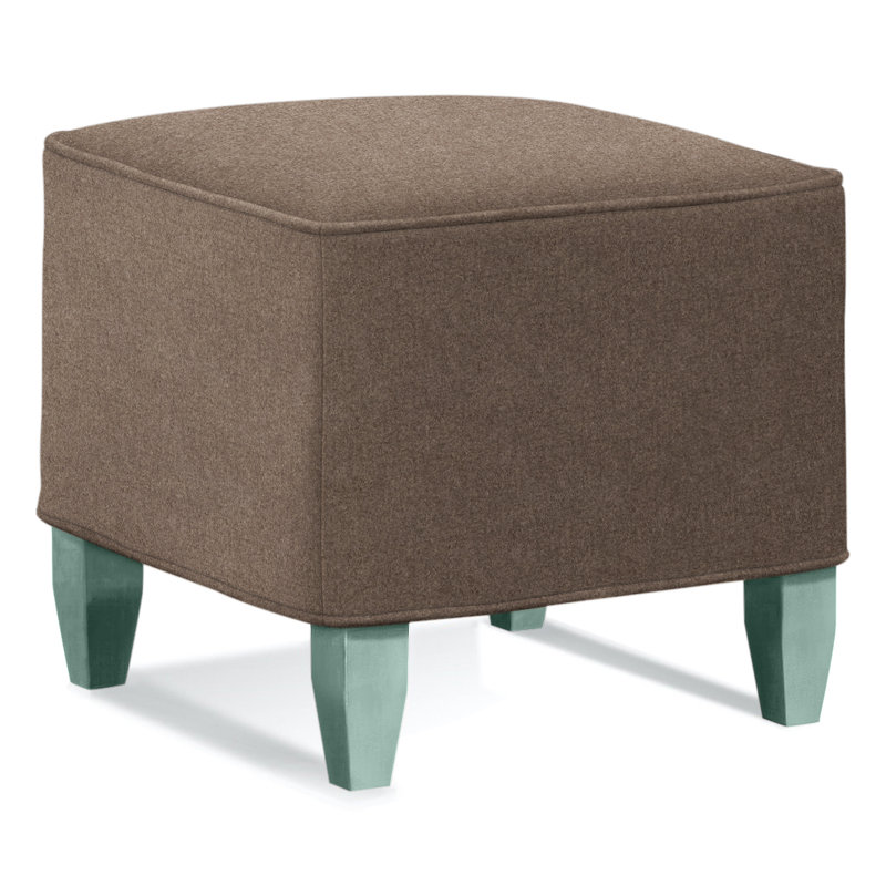 Brooklyn Upholstered Ottoman, Elite Ash 100% Polyester, Pumice
