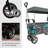 Push & Pull Utility Folding Wagon With Removable Canopy, Gray