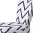 Blue Zigzag Chevron - Upholstered Patterned Accent Side Chair