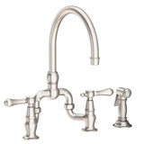 Chesterfield Kitchen Bridge Faucet with Side Spray