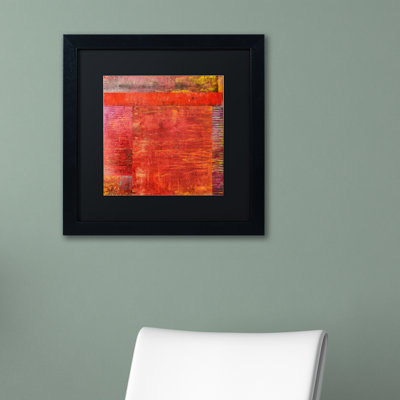 « essence de rouge 2 », reproduction d’art encadrée
