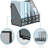Metal Desk File Organizers With 5 Vertical Compartments For Office, Home-436029280