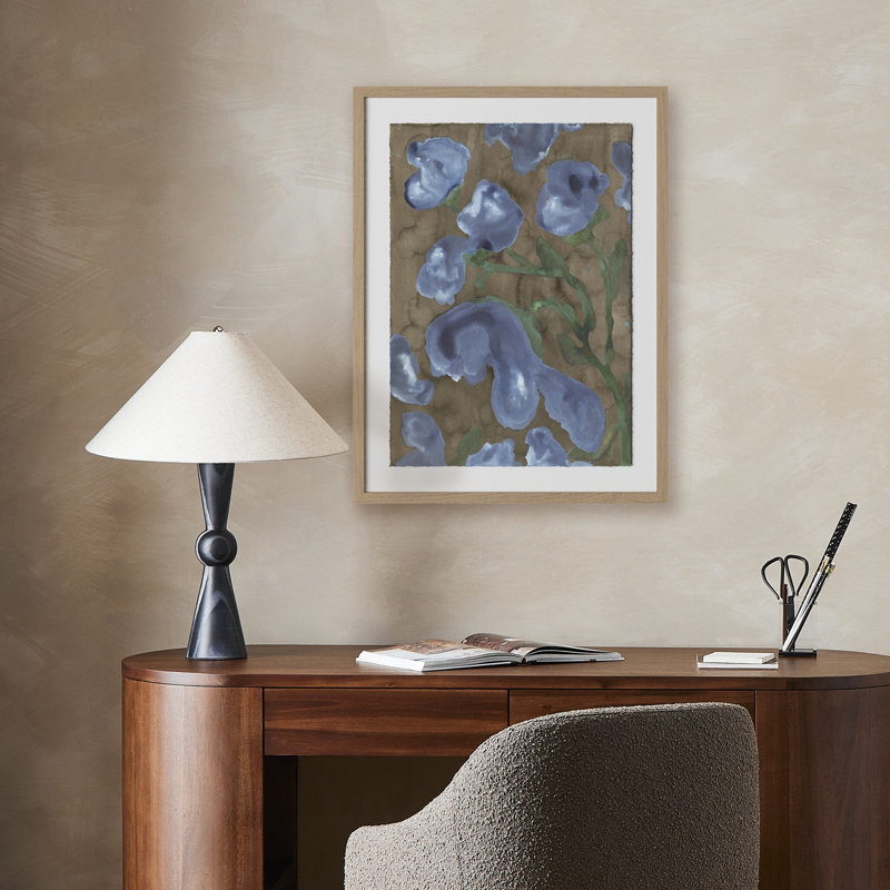 Violet Femmes Painting by Molly Franken, 32" H x 24" W, Light Brown