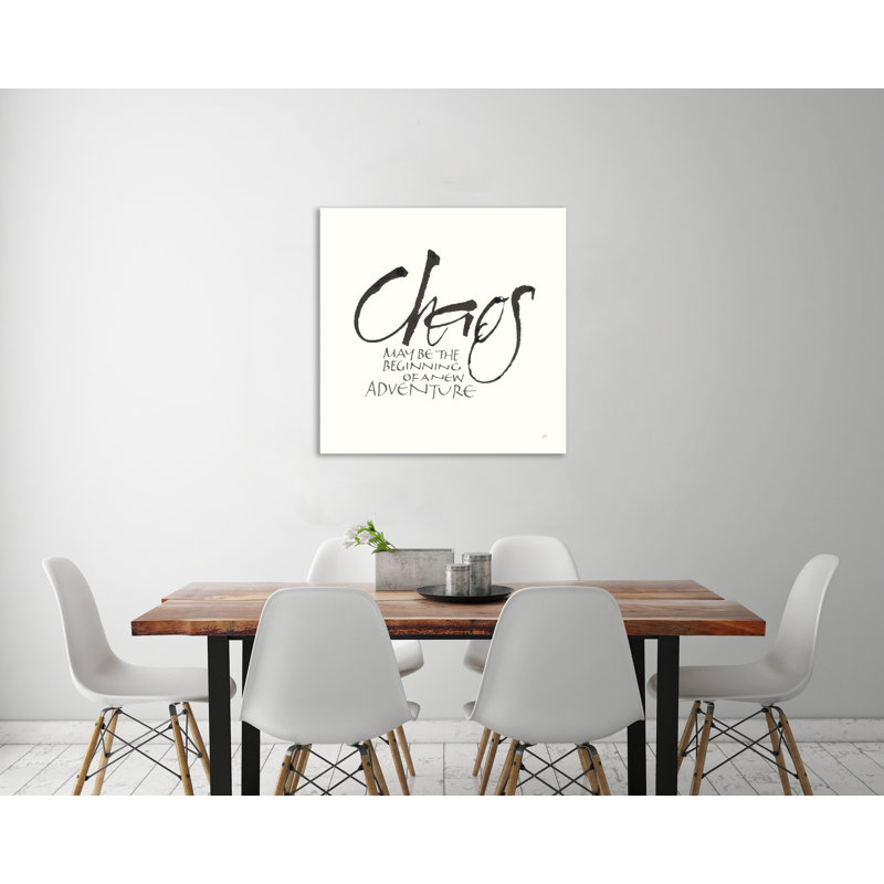 «Daily Saying II», toile tendue par Chris Paschke, H 12 po x l 12 po x P 1,5 po