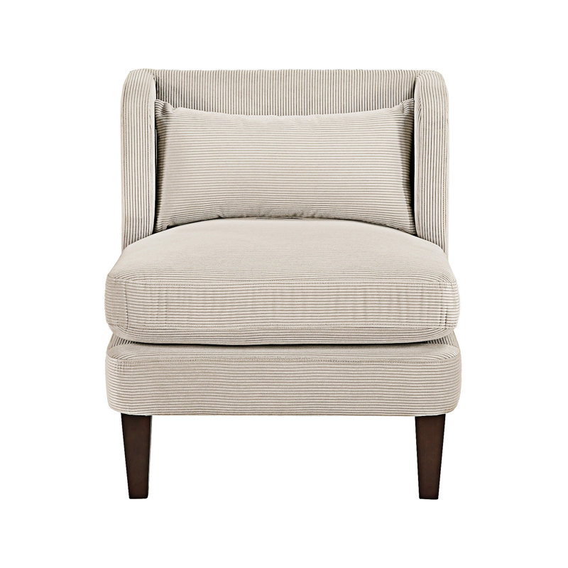 Coussin de siège en velours côtelé moderne taupe, Taupe