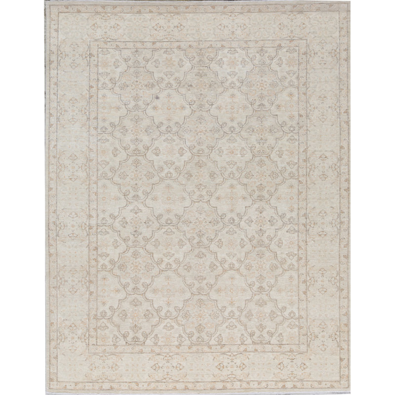 Ziegler Wool Oriental Area Rug in Beige