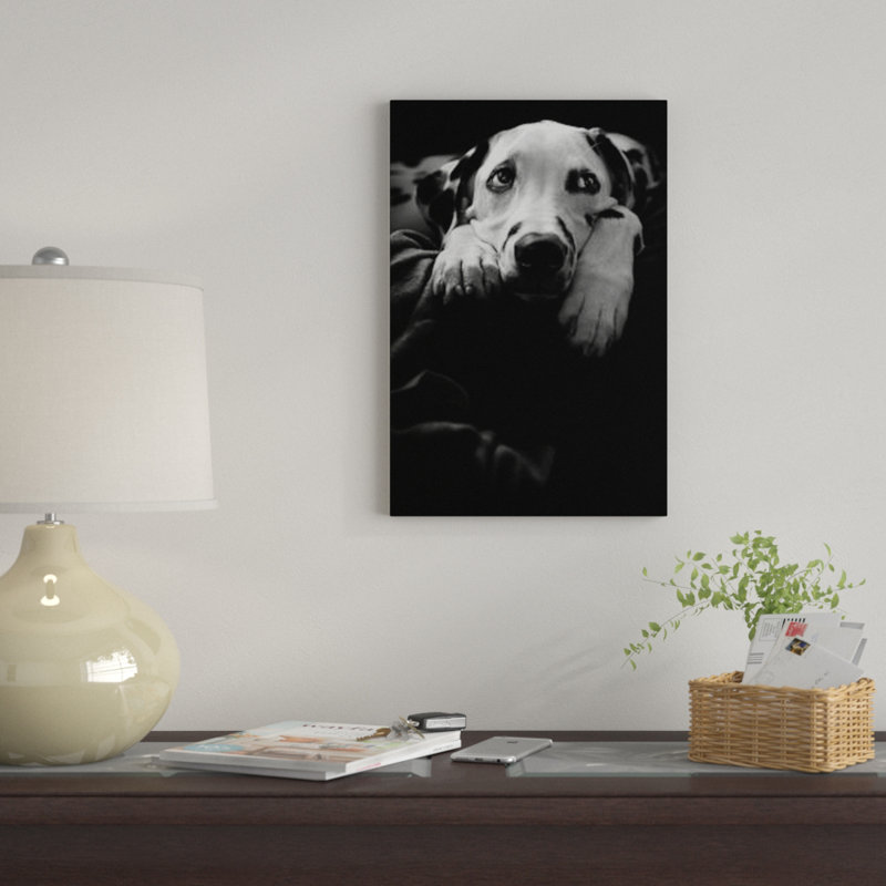 « rien ne se passe :-( » "par ute scherhag, impression sur toile tendue, H 40 po x l 26 po x P 1,5 po, Toile tendue