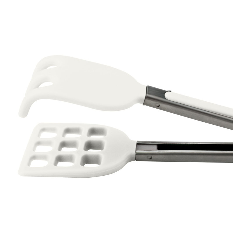 Pinces à gaufres, Acier inoxydable / blanc