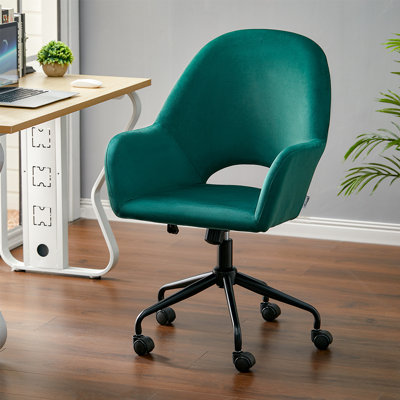Lanston Velvet Office Chair