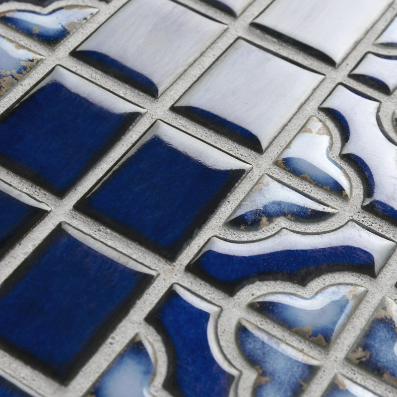 Tower 12'' x 12.5'' Porcelain Mosaic Wall & Floor Tile