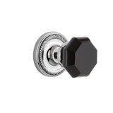 Rope Rosette with Waldorf Black Door Knob