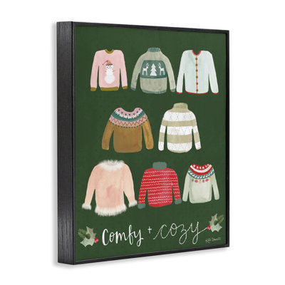 Comfy & Cozy Swillers, art de la giclée encadrée par Katie Doucette