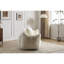 Fauteuil à billes ultra doux et moelleux pour adultes, couleur blanche, chaise longue d'intérieur surdimensionnée avec coussins, aucun assemblage requis, fauteuil de chasse, assemblage, support durable
