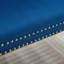 Banc de causeuse double en velours, sièges de cuisine et de salle à manger, banc capitonné à 2 places avec boutons faits à la main, dossier à oreilles, pieds en acier plaqué or, style Mid-Century moderne, paquet simple, bleu-1023220771-1023220782