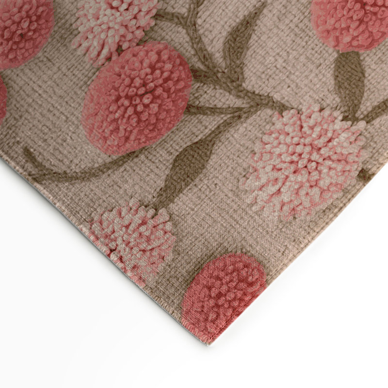 Tapis beige d'intérieur et d'extérieur Botanical, Rectangulaire 3 pi x 5 pi