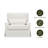 Crawford Pillowback Chair and a Half Upholstered Swivel Glider
