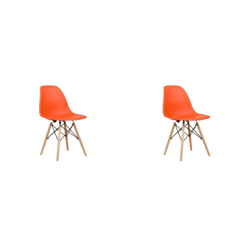 Eghard 17.5'' H Side Chair, Orange