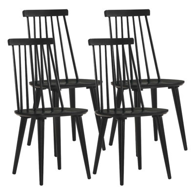 Izidora Solid Wood Windsor Back Traditional Style Dining Side Chair