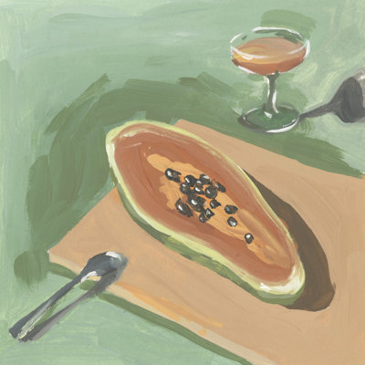 Nature morte à la papaye I