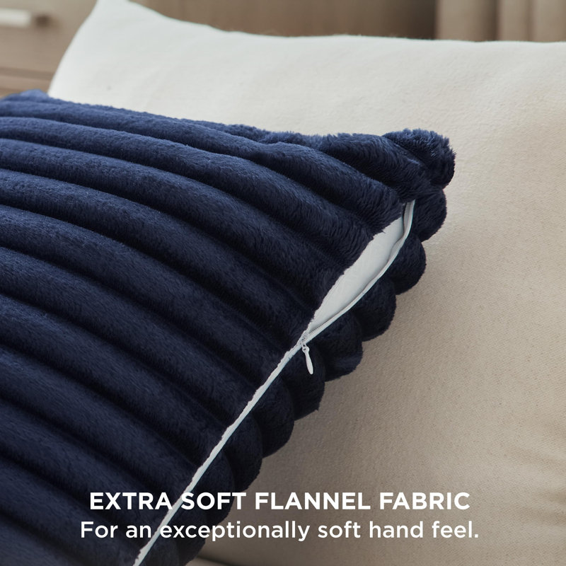 Bedsure Striped Throw Pillow Covers, Blue