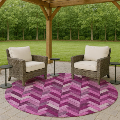 Machine Washable Indoor/Outdoor Matteson ACN2296 Geometric Rug