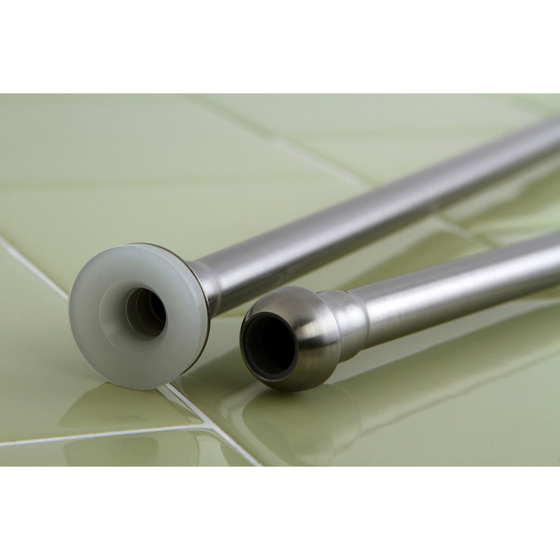Conduite d'alimentation plate Kingston 3/8 pouces de diamètre, Chrome poli