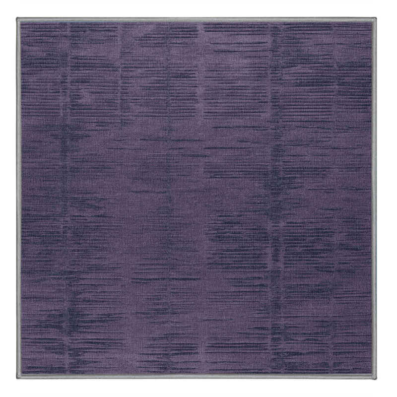 Tapis mauve lavable à la machine, Carré 7 pi