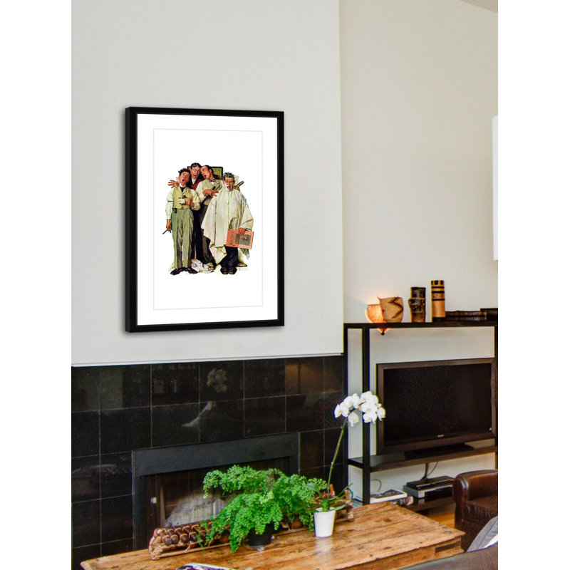 Barbershop Quartet by Norman Rockwell - Wrapped Canvas Print, 61 cm H x 41 cm W x 4 cm D