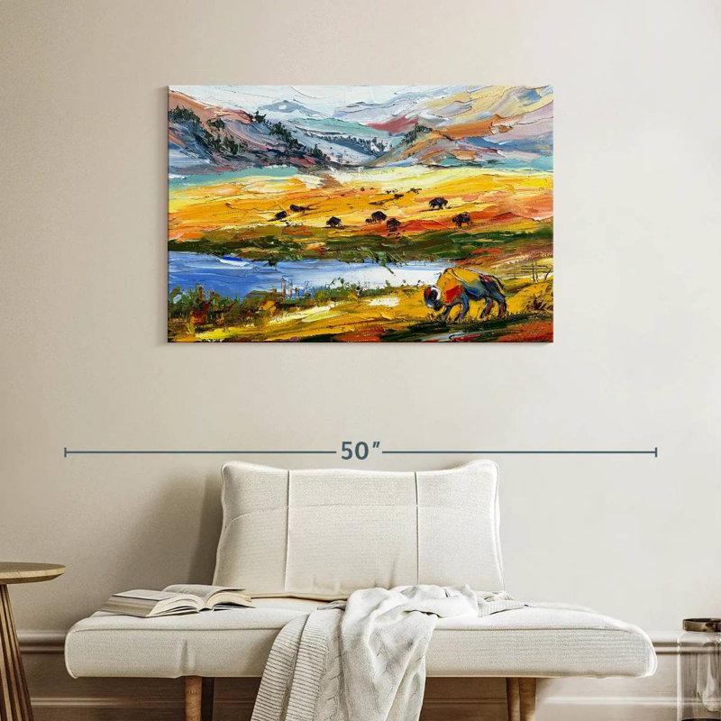 Alvord couleurs de Yellowstone, H 26 po x l 39 po