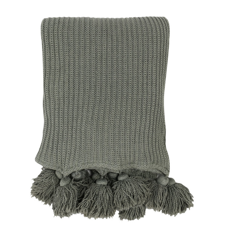 100% Cotton Blanket, Sage Green