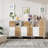 Sideboard Buffet Sideboard Cabinet with Sliding Barn Door & Adjustable Shelf