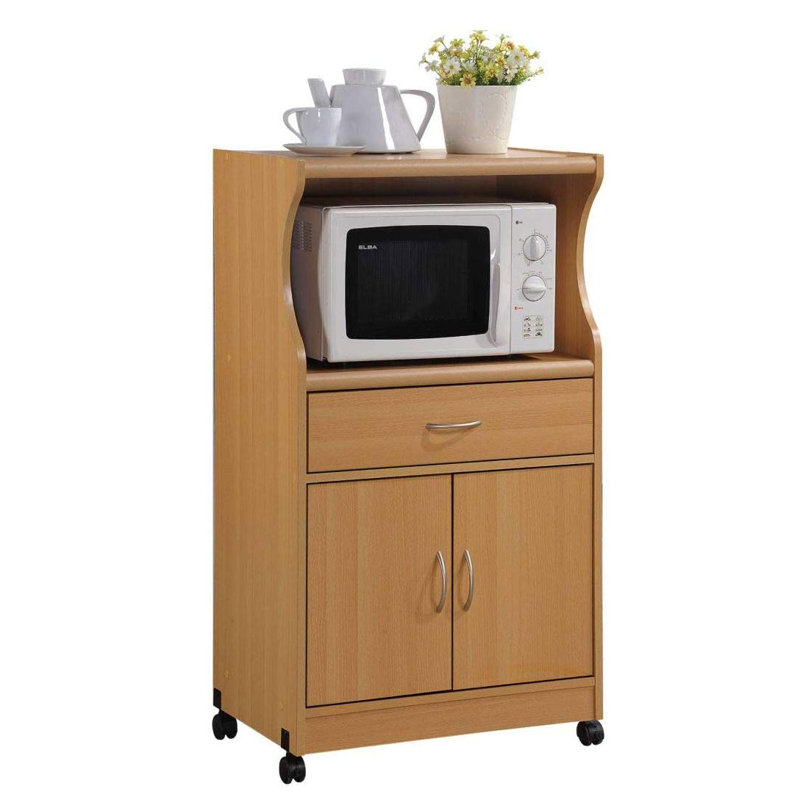Chamisa 45'' H x 24'' W Kitchen Cart with Wheels, Beech