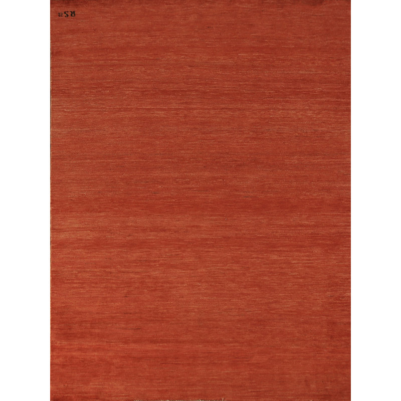 Tapis rayé orange Gabbeh 5 x 7