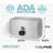 Manual Surface-Mounted  Liquid Horizontal Soap Dispenser