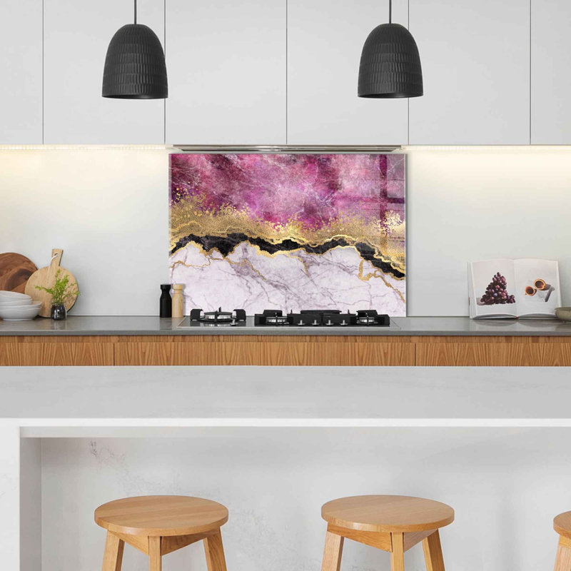 Superbe peinture murale en verre trempé 27,6 po x 39,4 po | 100% verre trempé, épaisseur: 0,16 pouce | Décoration élégante pour le salon ou le bureau, durable et facile à nettoyer, idée de cadeau parfaite