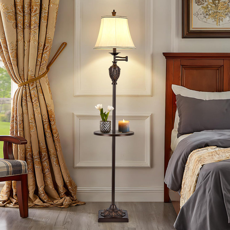 Traditional LED Floor Lamp, 65, Brown