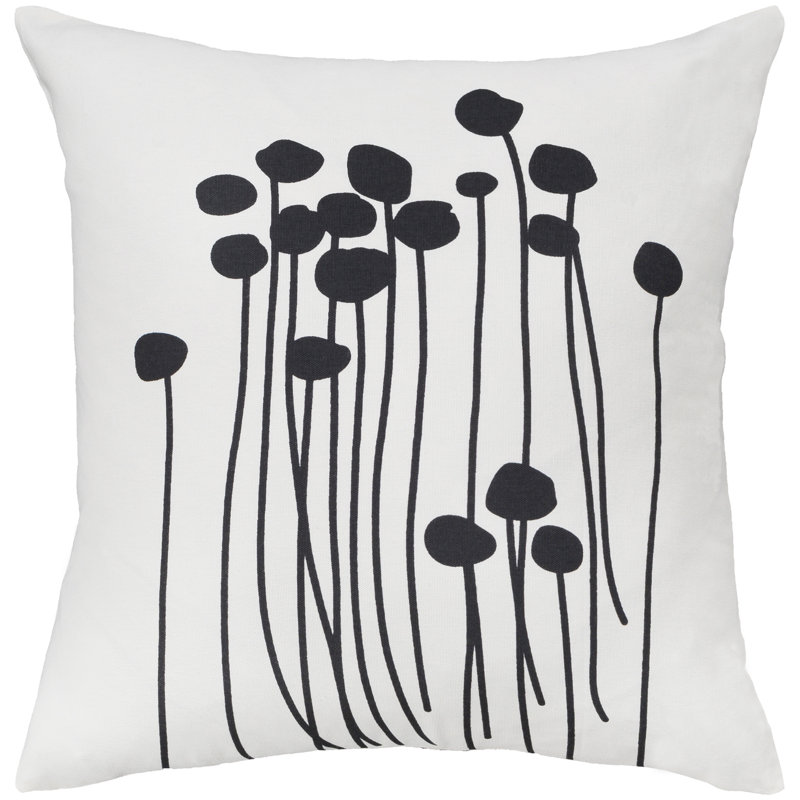 Housse de coussin Ricki, H 20 po x l 22 po, Crème
