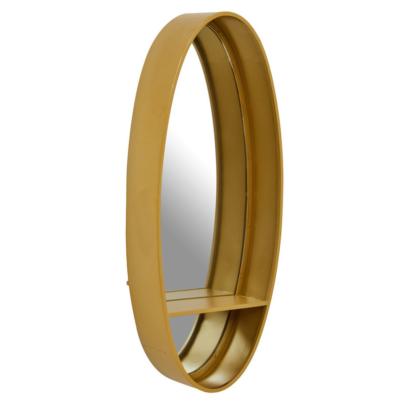 Alawna Metal Oval Mirror