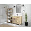 Meuble-lavabo simple 36 po avec plateau en quartz Malibu Mango-98377626