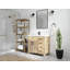 Meuble-lavabo simple 36 po avec plateau en quartz Malibu Mango-98377633