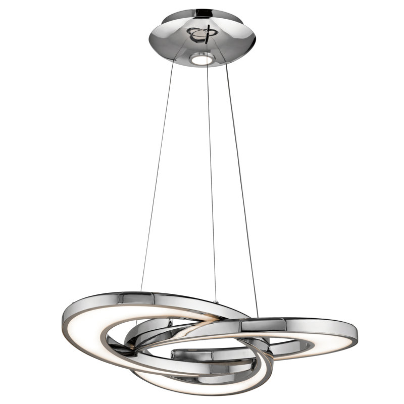 Lustre géométrique unique à 4 lumières DEL Destiny