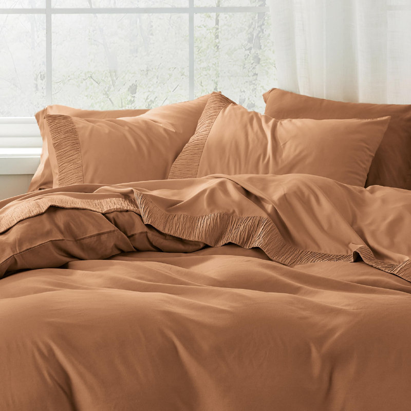 Bedsure Polyester Microfiber Sheet Set Hotel Luxury Sheets, Easy Care Cooling Bed Sheet Set 84GSM(101" x 107")GentleSoft™️