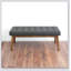 Banc Delilah (tissu) moderne, simple, confortable et durable, banc multifonctionnel
