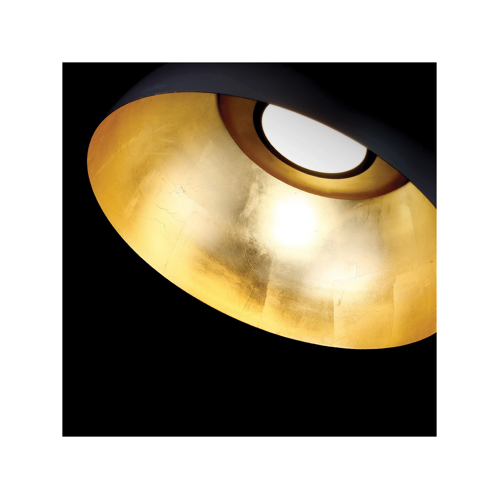 Yolo Single Light Metal Dimmable LED Pendant, Gold, 10.25" H x 19.63" W x 19.63" D