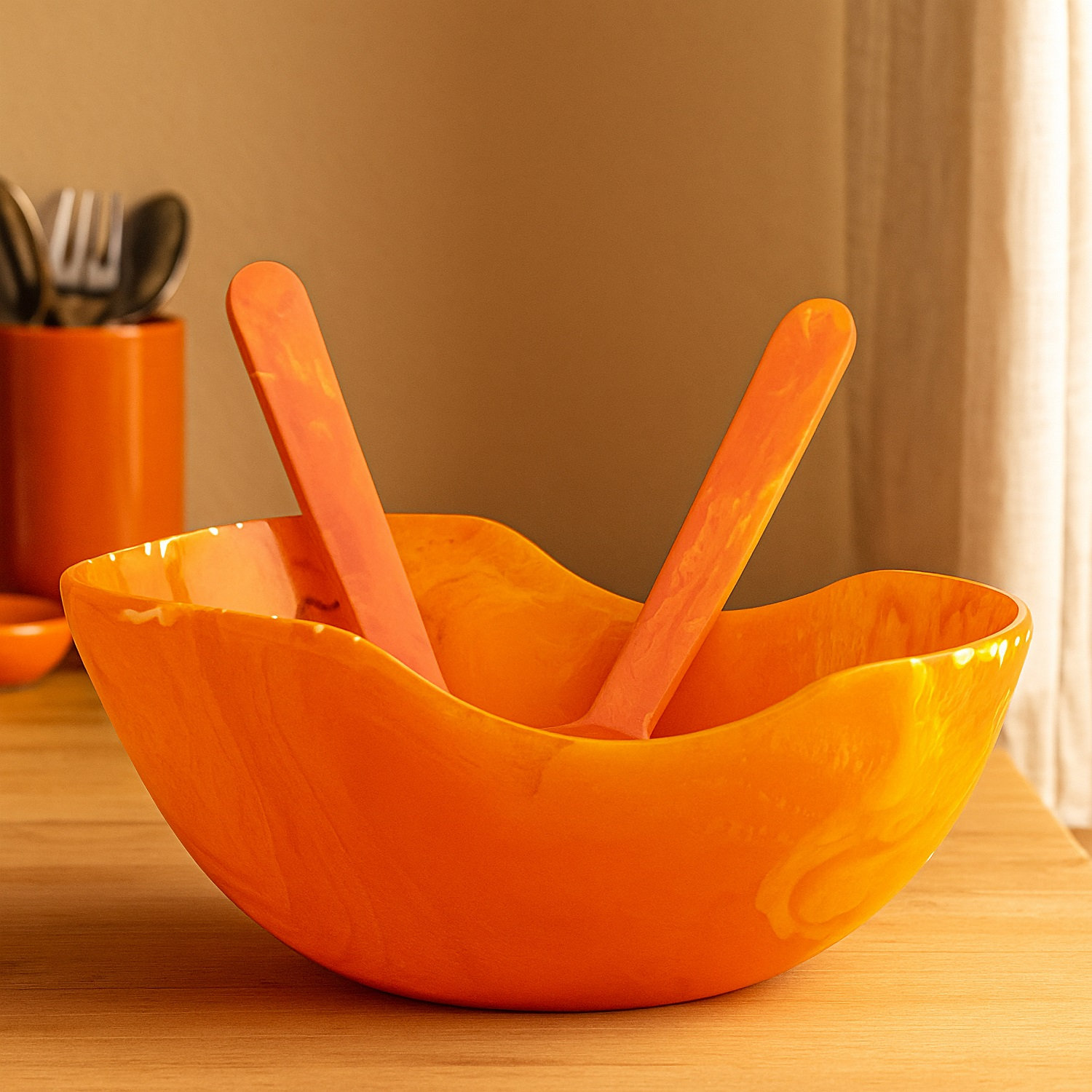 Olwen Decorative Bowl, Orange